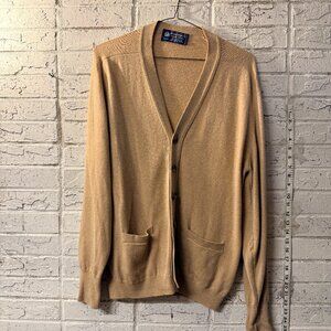 Vintage Bamberger’s Men’s Store 100% Australian Geelong Lambswool Cardigan – L